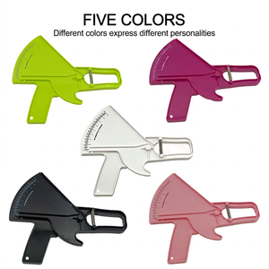 Pince de mesure de la graisse corporelle réglable en plastique pour l'entraînement physique, couleur rose - Product Image 6