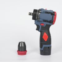 Perceuse à main multifonctionnelle sans fil rechargeable haute puissance au lithium-ion pour usage domestique, avec tête détachable, ensemble de perceuse pistolet