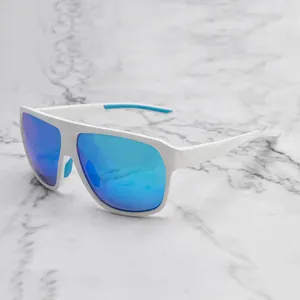 2023 nuovo design unisex polarizzato specchiato tr90 occhiali da sole sportivi occhiali da sole da corsa con punta antiscivolo