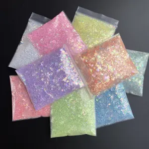 50 G/zak Bulk Nail Glitter Poeder Gemengde Dikke Glitter Voor Decoratie