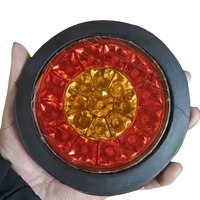 Prix de gros remorque de camion 21 LED rouge couleur blanche feux arrière ronds 4 pouces feux arrière
