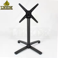 Base de table rabattable en métal aluminium noir mat Pieds de meubles pliants d'extérieur pour salle à manger cuisine salon meubles de chambre à coucher