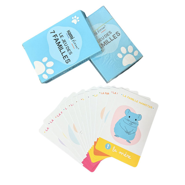 Eco-Friendly Paper Family Playing Cards Educational Paper Flash Cards for Family