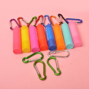 Bálsamo Labial Vegano de Alta Calidad con Logotipo Personalizado, Cordón para Reparación, Funda Portátil para Llavero, Marca Privada - Product Image 1