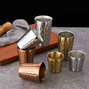 Tasse à <span class=keywords><strong>café</strong></span> promotionnelle en acier inoxydable 304, motif diamant, double paroi épaissie, anti-brûlure, couleur et taille personnalisables, pour fêtes - Product Image 1