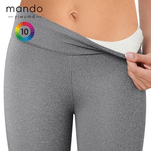 Leggings chauds doublés de <span class=keywords><strong>polaire</strong></span> d'hiver Polyester épais avec poches pour femmes Sports de plein air Jogging Leggings respirants - Product Image 3