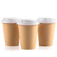Gobelets en plastique pour boissons au café en gros avec manchon en papier imprimé avec logo