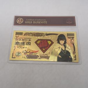 Hermoso Billete de Banco de Anime Japonés <span class=keywords><strong>One</strong></span> <span class=keywords><strong>Punch</strong></span> <span class=keywords><strong>Man</strong></span> de 10000 Yenes en Funda Protectora para Regalos de Recuerdo y Tarjetas de Colección - Product Image 3