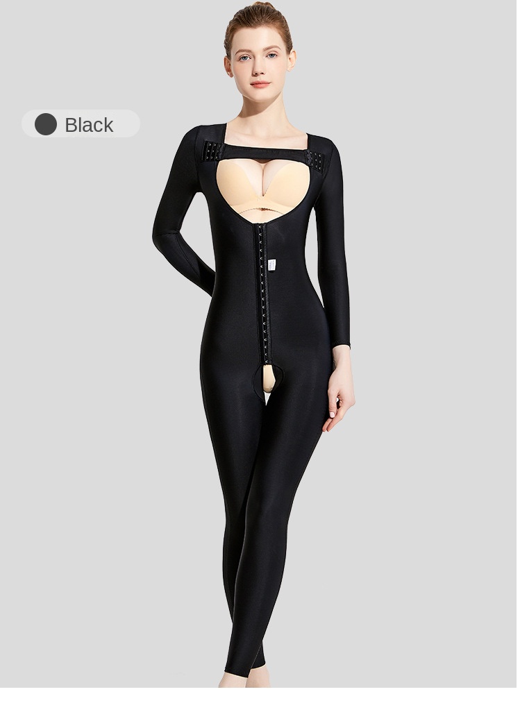 ZOYIAME Post Surgery Liposuction BBL Full Body Shaper Postpartum Hip Lift OP Fajas Long Sleeve Compression Garment Shapewear