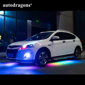 Autodragons Bande LED RGB 4*5050SMD 12V à contrôle par application, effet de poursuite et de défilement, éclairage d'ambiance sous voiture - Product Image 6