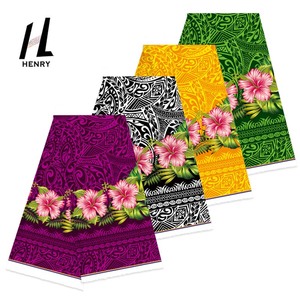 Precio de fábrica al por mayor, la más nueva tela de vestido Hawaiano con diseño de estampado Tribal polinesio de rayón para prendas de vestir - Product Image 1