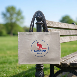 Bolsa de Tela de Algodón con Logotipo Personalizado, Tamaño Mediano, Asas con Cordón, Reutilizable, Ecológica, para Compras, Regalo para Mujer - Product Image 3
