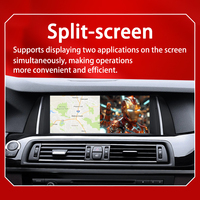 Lecteur DVD de navigation GPS pour voiture Android 14 LELV de 10,25 pouces avec CarPlay sans fil pour BMW Série 5 F10 F11 2010-2017
