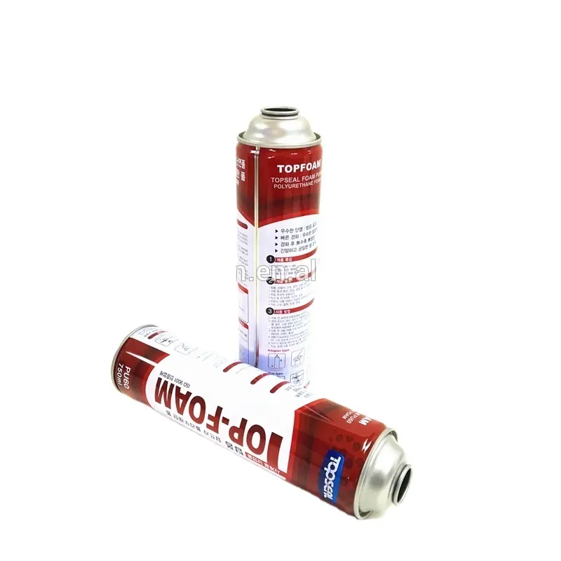 Aerosol use and metal material refillable aerosol spray tin can