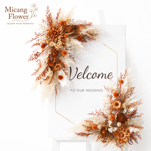 Dried Flower Garden Wedding Arch <strong>Swag</strong> Pink Welcome Sign Office Salon Backdrop Wall Boho Floral Arrangement Archway Decor Flower - Product Image 6