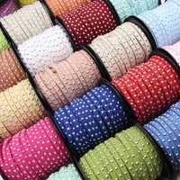 Cordon plat coréen en velours blanc de 20 yards, 5 mm, en similicuir imperméable, haute ténacité, écologique, avec rivets pour sacs et chaussures