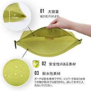 Suya dayanıklı malzeme fermuar kılıfı, depolama, seyahat, ofis için Mesh fermuarlı çantalar - Product Image 4