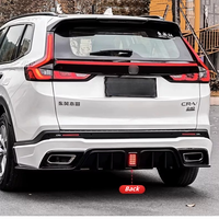 Kit de carrosserie de mise à niveau style DJ pour pare-chocs avant et lèvres arrière, kit de contour pour CR-V 2023 2024 2025, couleur noir et blanc, pièce de modification automobile