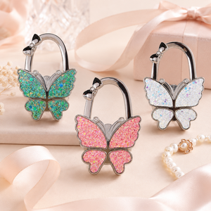 Élégant porte-clés papillon scintillant en alliage, boucle de <span class=keywords><strong>sac</strong></span> galvanisée, breloque de <span class=keywords><strong>sac</strong></span> à main, décoration de <span class=keywords><strong>sac</strong></span>, artisanat DIY - Product Image 1