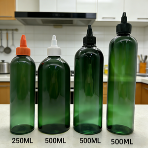 Botella Dispensadora de Aceite de Oliva Premium <span class=keywords><strong>Negra</strong></span> y Verde de 750 ml, 500 ml, Botella Italiana para Exprimir Salsa de Aceite de Oliva de 200 ml, 100 ml, Envase - Product Image 1