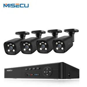 Misecu 1080P Poe Ip كاميرا 4K نظام عالية الدقة كامل Hd 8 قناة 8 قطعة كاميرا شبكة مراقبة الأمن نظام