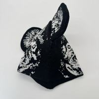 Bonnet Jacquard à Oreilles d'Ours Y2K Streetwear, Chapeau Tricoté Hiver Chaud en Acrylique Doux, Bonnets Gorras Animaux en Gros, Chapeaux 3D Designer