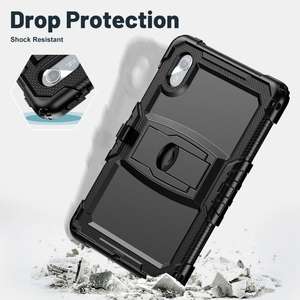 Funda de Silicona Hidráulica para Tablet Lenovo Xiaoxin Pad 11 2025 / 2024 con Correa para el Hombro y Soporte (Negro) - Product Image 6