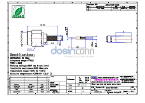 SMA ขั้วต่อสายไฟเบอร์ขั้วต่อ<span class=keywords><strong>สาย</strong></span>โคแอ็กซ์เชียล RF ขั้วต่อปลั๊กตัวผู้จีบสำหรับ RG174 RG58 50ohm <span class=keywords><strong>สาย</strong></span>โคแอกเซียล - Product Image 6
