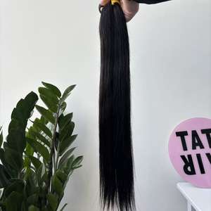 Vente en gros 100% cheveux humains bruts paquets de cheveux alignés sur les cuticules vietnamiennes extensions de cheveux humains birmans prêts à expédier - Product Image 1