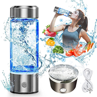 Gobelet à eau riche en hydrogène, générateur d'eau riche en hydrogène électrique, bouteille avec filtre de qualité en titane, ioniseur portable antioxydant