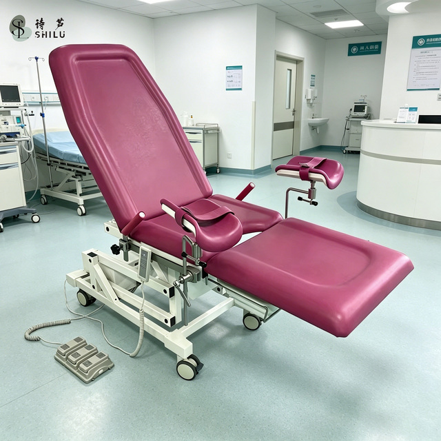Gynecological Examination Bed Electric Stainless Steel Comprehensive Delivery Bed High End Women Gynecology Operating Table