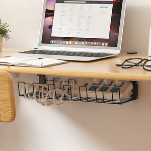 Office Home Metal cable trays Perforated Expandable Under Desk Cable Management Tray
