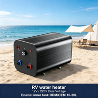 Chauffe-eau 10 Gallons pour Camping-car et Caravane, Double Alimentation 12V/120V, Chauffage Rapide pour Bateau et Cabine, Marque Personnalisée