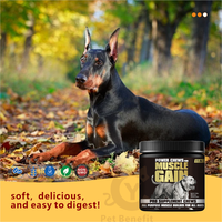 Complément alimentaire pour chiens en marque privée, à croquer, pour le gain musculaire, avec BCAA, haute teneur en protéines, absorption rapide, pour chiens de travail et de spectacle - toutes races et âges