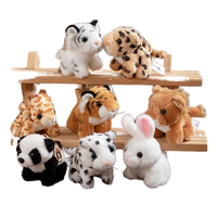 Porte-clés en peluche animaux mignons, jouet doux en peluche, cadeau pour la décoration de sacs, chambre d'enfants, en stock, vente en gros, personnalisé, vente au détail pour filles et garçons
