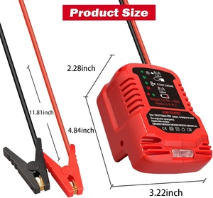 Démarreur de voiture d'urgence, adaptateur de démarrage pour batterie lithium-ion Craftsman 20V V20, booster de démarrage de voiture alimenté - Product Image 2