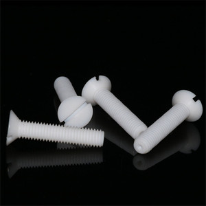 Customized Nylon Slotted Pan Flat Head Machine <b>Screw</b> M3 M4 M5 M6 X 16mm <b>Plastic</b> Slot Vountersunk Head <b>Screws</b> Bolts - Product Image 4