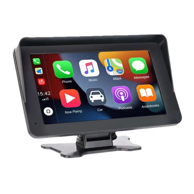 Portable 7 Inch HD Carplay Touch Screen MP5 Player Wireless Car Stereo Apple CarPlay Android Auto Mirror Rear Seat Entertainment
