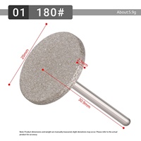 Disque de sablage pour prétraitement des bords de vernis à ongles, outil de meulage de 20 mm