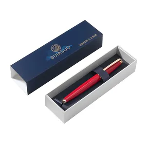 Emballage classique de haute qualité avec logo personnalisé Picasso Leader stylo plume en métal coffret cadeau rouge unique