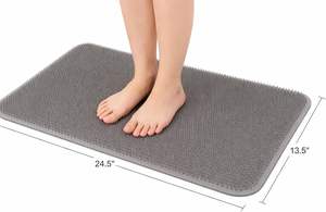 Tapis de sol de salle de bain antidérapant, doux, absorbant, séchage rapide, épais, en mousse à mémoire de forme, lavable en machine - Product Image 5