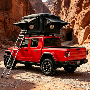 Tente de toit de voiture pour animaux de compagnie, prête pour l'aventure tout-terrain, sécurisée pour les animaux, idéale pour le camping, la randonnée et les treks par vent fort - Product Image 1