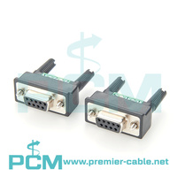 Adaptador MINI DB9F a TB DB9 Hembra a Bloque de Terminales Compatible con MOXA UPort NPort, Convertidor RS485 RS422 DB9, Terminal de Tornillo DB9