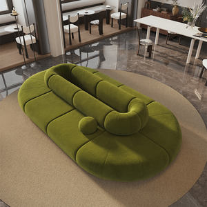 Sofá Moderno <span class=keywords><strong>de</strong></span> Doble Cara Yicheng Beauty, Sofá Ovalado <span class=keywords><strong>de</strong></span> Forma Especial para Centro Comercial, Exhibición, Ocio, Sofá para el Hogar en <span class=keywords><strong>Venta</strong></span> - Product Image 2