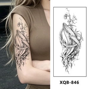 สติกเกอร์สักลายชั่วคราวลายดอกไม้<span class=keywords><strong>ผีเสื้อ</strong></span>แบบสมจริงสำหรับทุกเพศ ปลอดภัย ไม่เป็นพิษ กันน้ำ ติดแขน <span class=keywords><strong>เอว</strong></span> หน้าท้อง ขายส่ง - Product Image 2