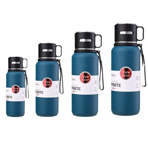 New <b>Teacup</b> Stainless Steel Insulated Water Bottle 600ml 800ml 1000ml 1500ml With Tea Strainer For Outdoor Travel - Product Image 5