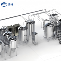 Équipement de brassage de bière artisanale en acier inoxydable 500L-3000L, système complet de micro-brasserie, brasserie commerciale automatique