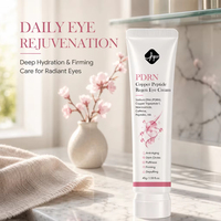Crème Contour des Yeux Anti-Âge Raffermissante et Hydratante au Collagène PDRN GHK-Cu, Peptide de Cuivre, pour Atténuer les Rides et les Cernes
