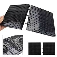 Compatible avec la plaque de construction 65803 16x16, lot de 40, plaque de fond épaisse, accessoires, base de scène à construire librement avec briques perforées