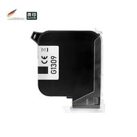 Cartouche d'encre noire compatible G1309S+ G1309 pour machine de codage portable Bentsai Meenjet V4l, encre à séchage rapide de 25,4 mm